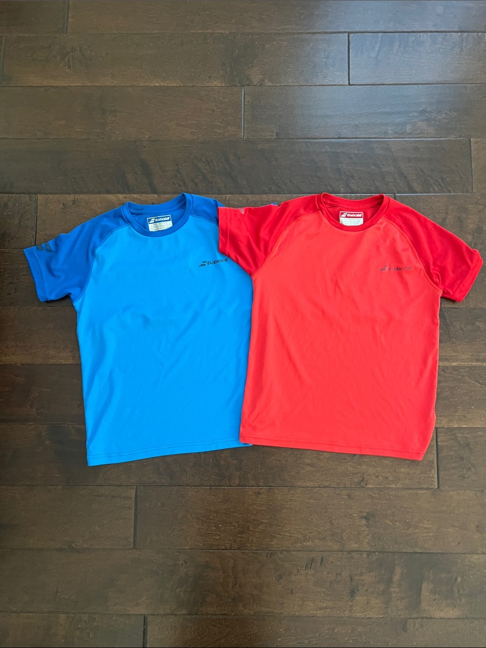 2-Pack Babolat Tennis Performance tees - Red & Blue